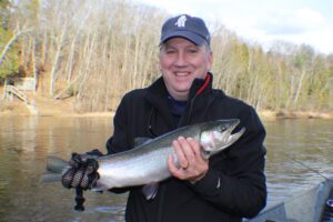 Fall Steelhead fishing Muskegon river