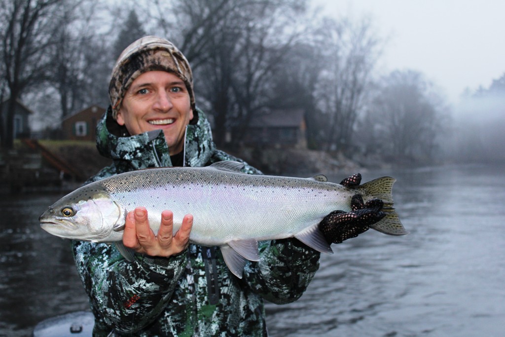 Winter steelhead fishing on the Muskegon river