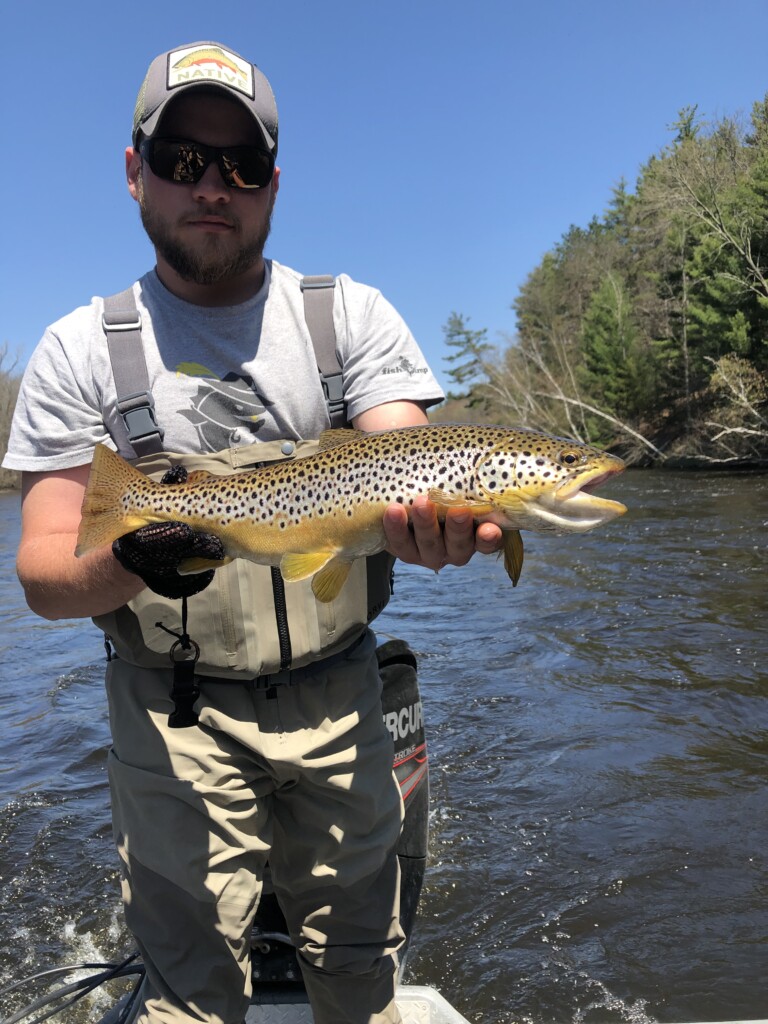 Muskegon river trout fishing
