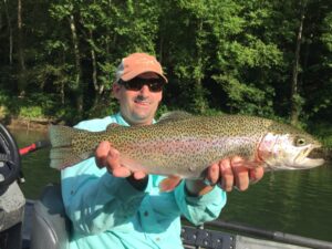 John with a great Rainbow trout