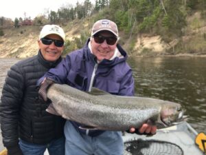 Muskegon river steelhead, trout, bass and pike fishing