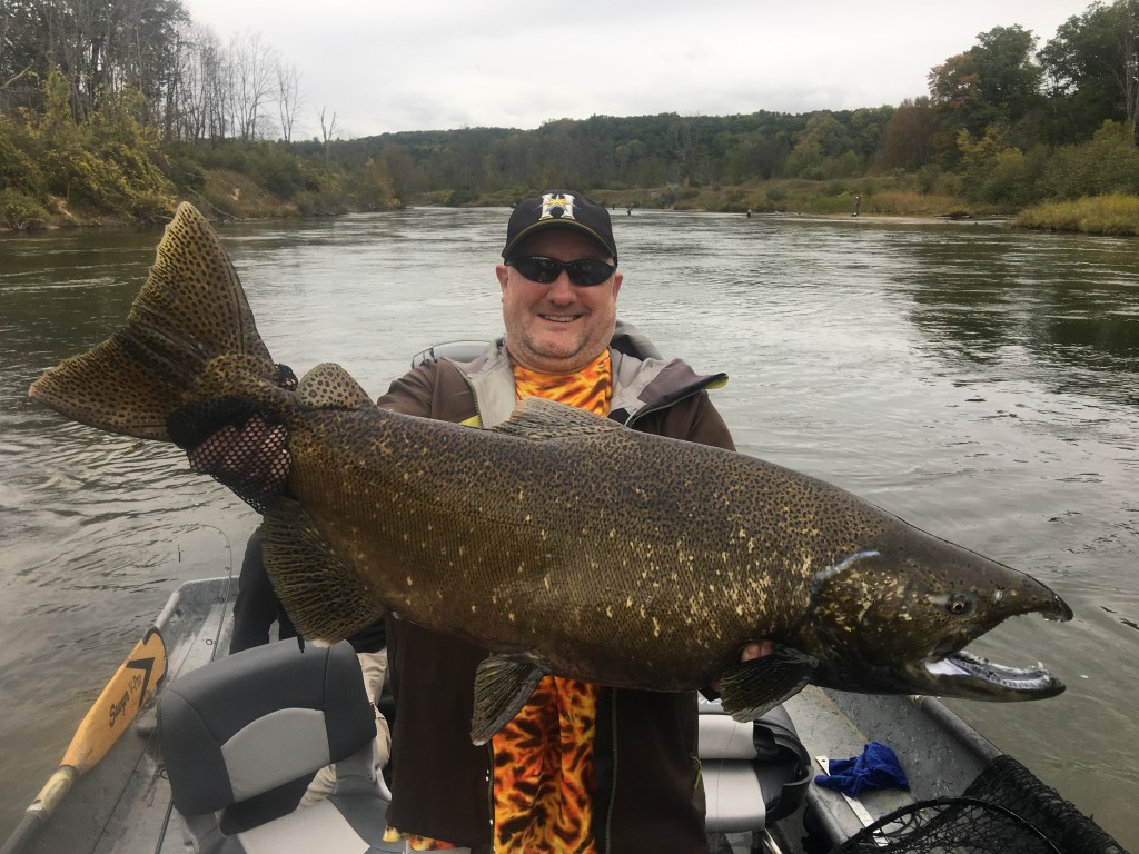Fall Chinook salmon caught by Mitch