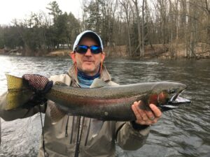Muskegon river spring steelhead fishing