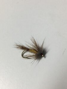 Muskegon river trout and steelhead "sparrow" fly
